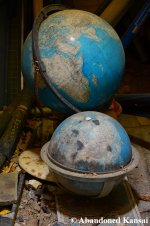 Abandoned Globes At A Deserted Japanese School
