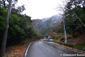 Japanese Mountain Road On An Early Winter Day