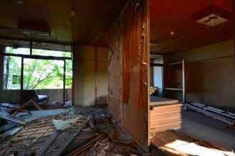 Vandalized Onsen Hotel Room