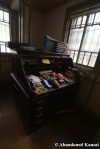 abandoned vintage desk