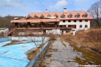 Abandoned Resort Hotel Outdoor Pool